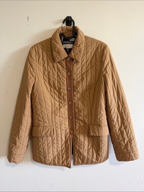 Salvatore Ferragamo Tan Trench Coat with Multicolor Lining